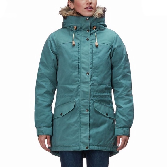 Fjallraven Singi women’s down parka - Frost Green - Picture 1 of 2